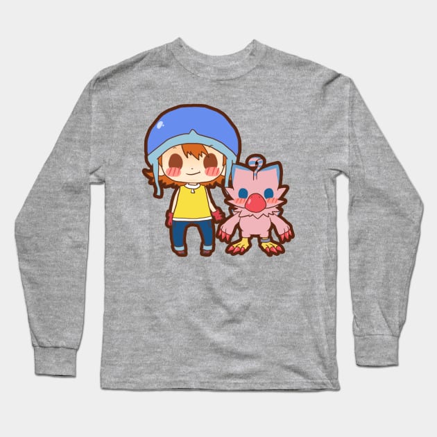 sora & biyomon Long Sleeve T-Shirt by Potaaties